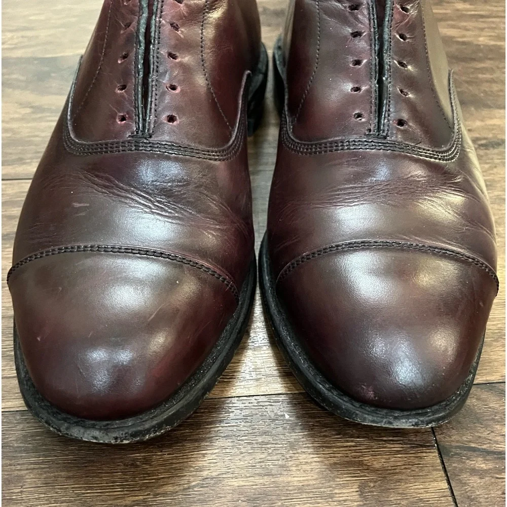 Allen Edmonds Brown Leather Park Avenue Cap Toe‎ Oxfords Sz. 10.5